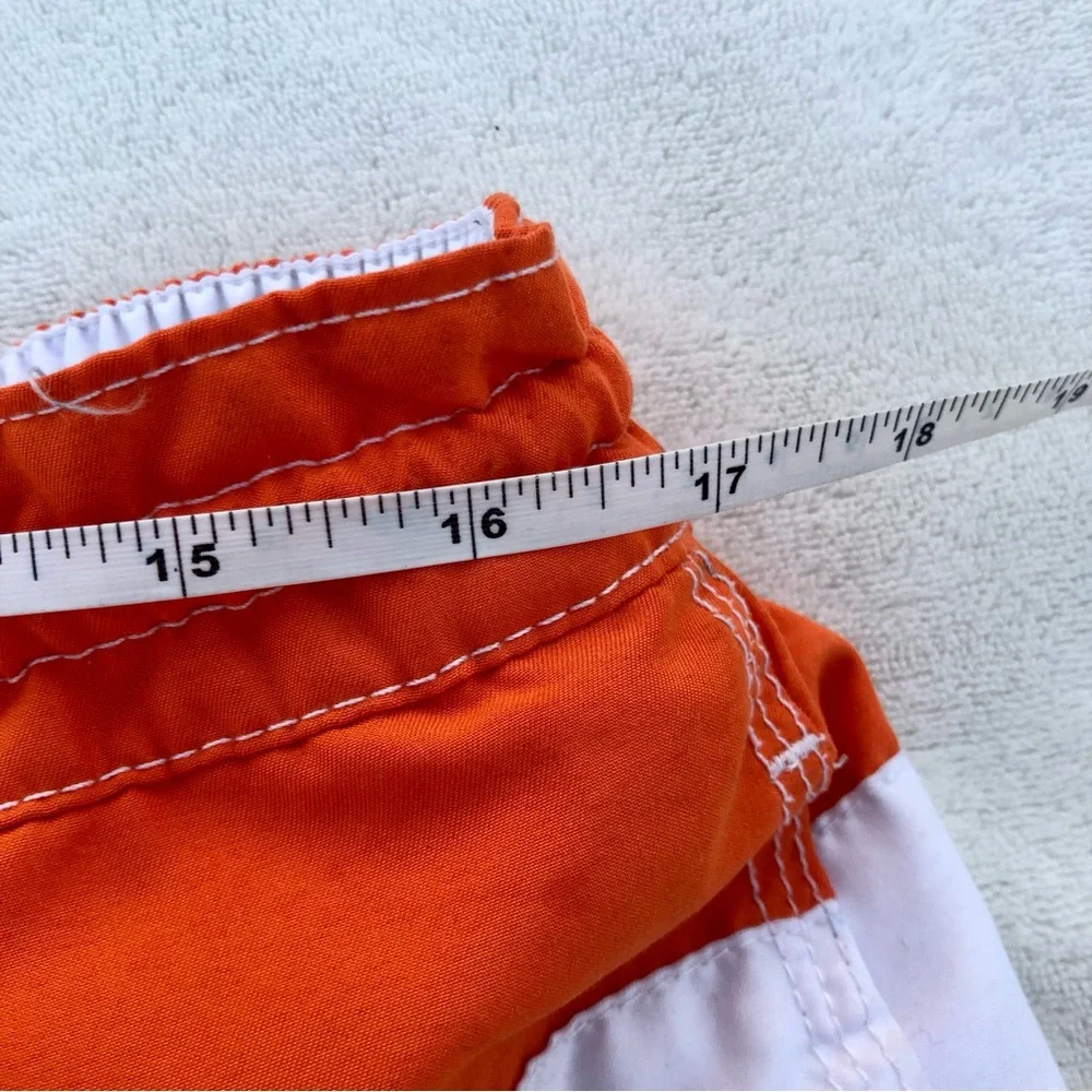 LANESBORO Swim Trunks Orange White Sz. Extra Large - Picture 7 of 7